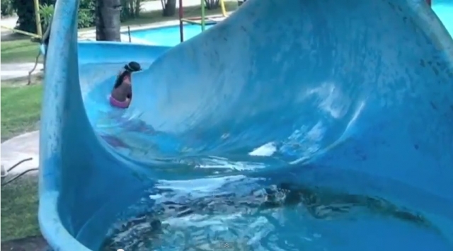 Toboganes y agua